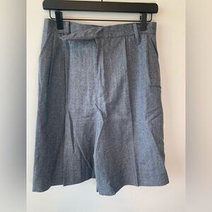 Vintage Carroll Reed gray wool high waisted shorts size 10